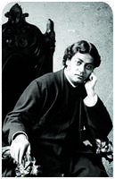 Swami Vivekananda Black and White Poster