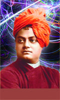 swami Vivekananda Poster with Abstract Background