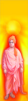 Swami Vivekananda Poster with Orange Background